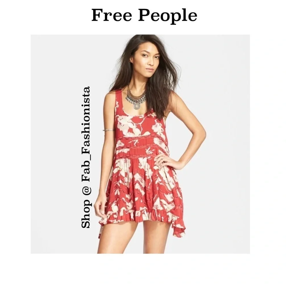 Free People Scarlet Floral Mini Dress